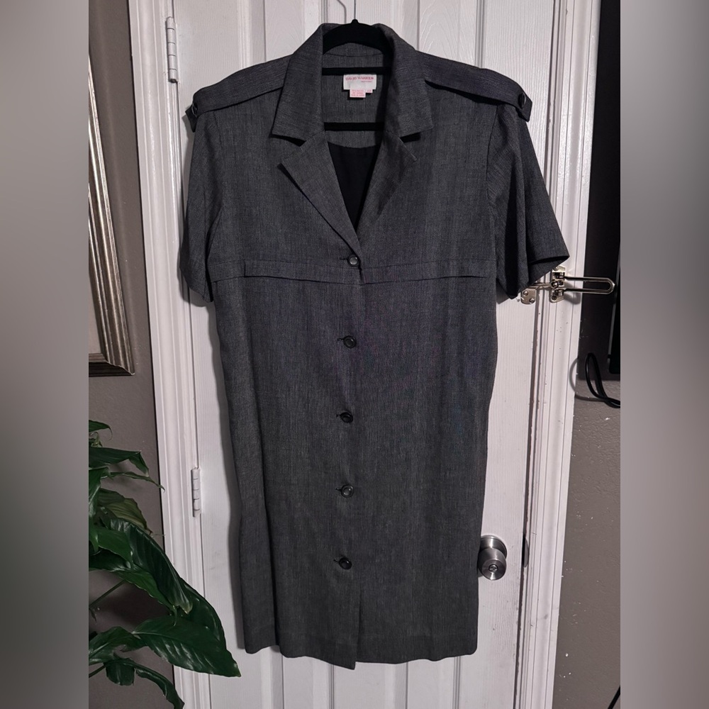Gorgeous Vintage Gray Maxi Dress
